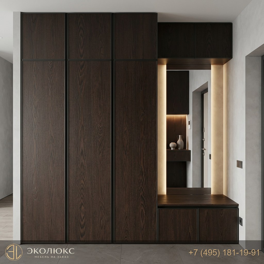 Прихожая до потолка 2602 ВЕНГЕ ПРЕМИУМ К4 (арт. 2602), КЕДР